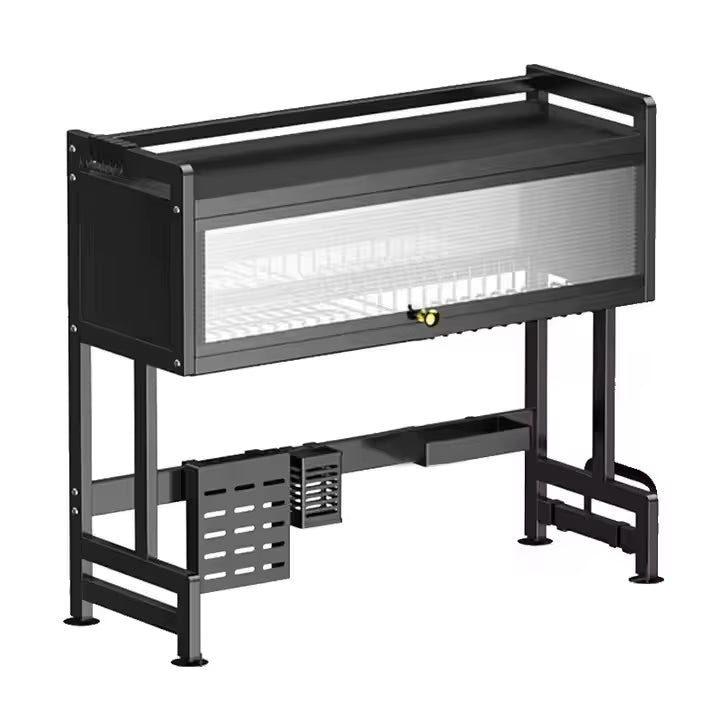 Organizador Rack con Puerta Acrílica para Fregadero Grande